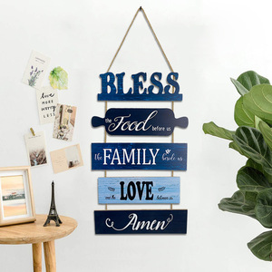 Decorazione da Parete in Legno YUCHONG, Articoli Decorativi per Soggiorno, <span class=keywords><strong>Cucina</strong></span>, Bagno, Stampe Artistiche con Citazioni Ispiratrici - Product Image 2