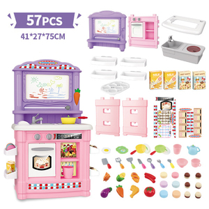 Jouet <span class=keywords><strong>de</strong></span> cuisine <span class=keywords><strong>de</strong></span> luxe jeu <span class=keywords><strong>de</strong></span> cuisine jouet table à manger tableau d'écriture magnétique coupé légume en plastique ensemble <span class=keywords><strong>de</strong></span> cuisine pour enfants - Product Image 4