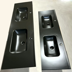 Lavabo sanitario di grandi dimensioni con mobiletto e consolle per bagno, lavanderia, pavimento, soggiorno, lavabo commerciale - Product Image 6