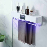 Salle de bain toilette cuisine murale électrique chauffant crème blanc serviette de bain étendoir serviette désinfection plus chaud porte-serviettes