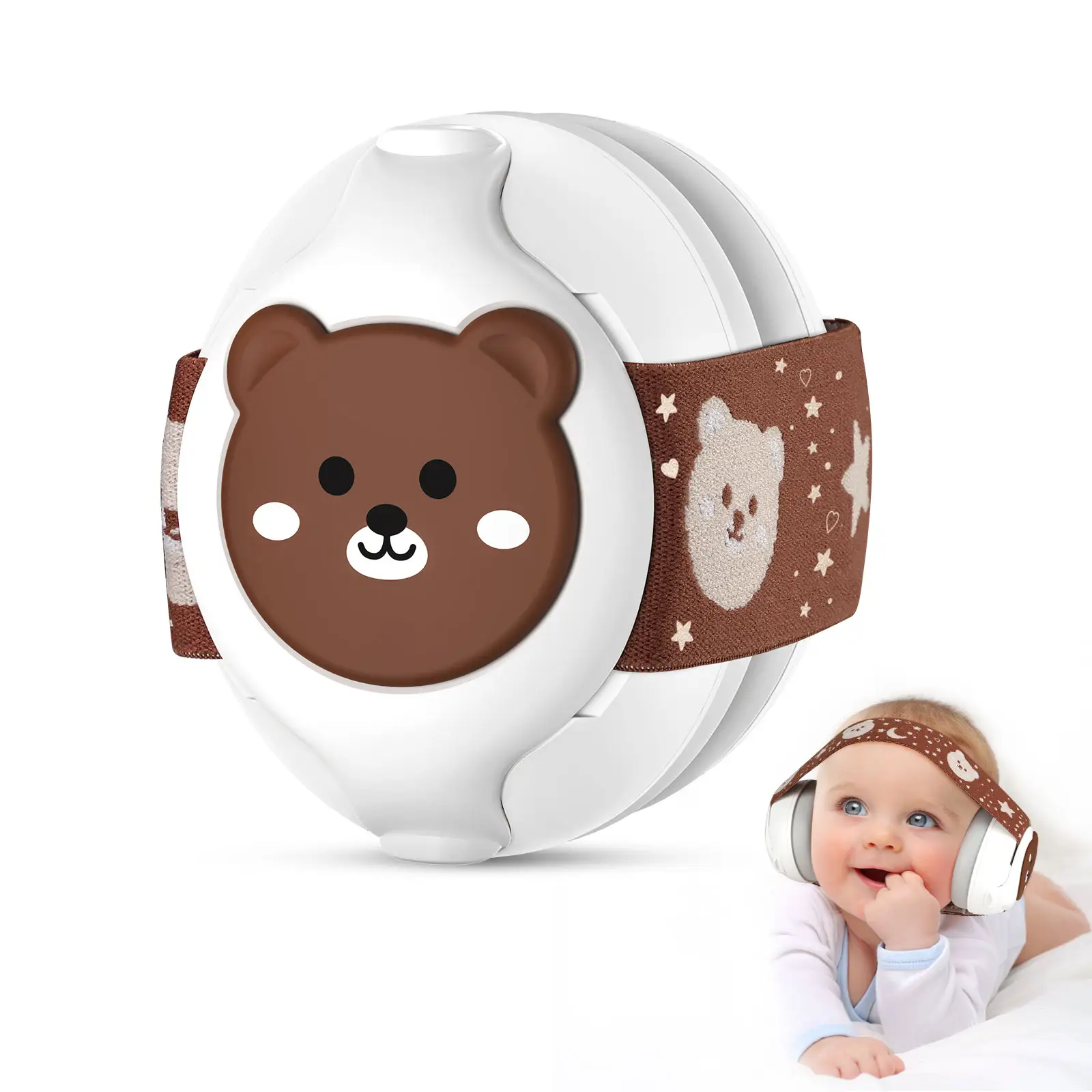 Bé bịt tai bảo vệ earmuffs Headband cách âm trẻ em trẻ sơ sinh giảm tiếng ồn hủy bỏ âm thanh bằng chứng cho trẻ em trẻ sơ sinh