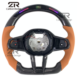 Volant sport LED RPM en fibre de carbone pour <span class=keywords><strong>BMW</strong></span> G20 G22 G42 G29 G21 G23 G26 G30 M340i M3 M4 2021 <span class=keywords><strong>2022</strong></span> - Product Image 1
