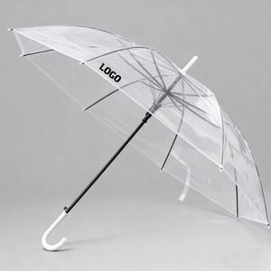 Parapluie publicitaire personnalisé Ys564, portable, en PVC transparent, avec logo, pas cher, coloré, cadeau - Product Image 1