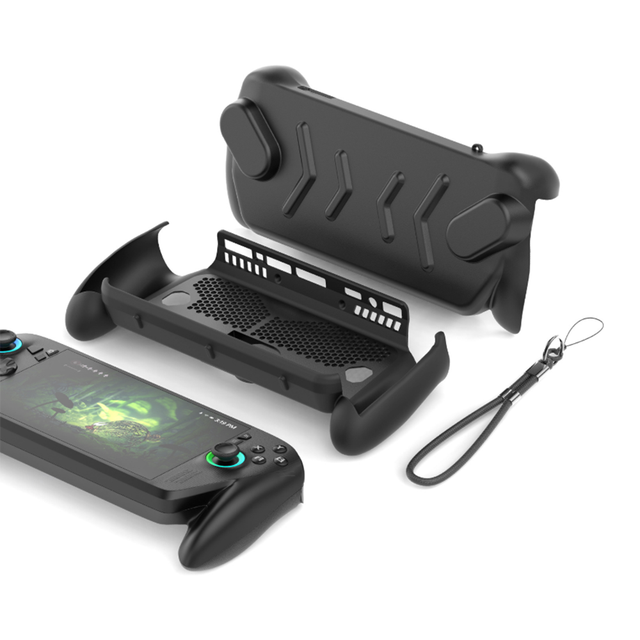 2-in-1 TPU Protective Case with Detachable Face Cover for ROG XBOX Ally X Handheld Full-Body Shockproof Shell