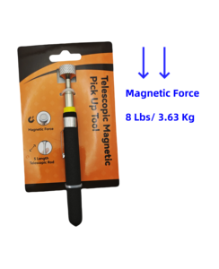 Bộ dụng cụ nhặt đồ từ tính 8 lbs có cần kéo dài, kèm kẹp bút, dụng cụ nặng bền, có thể kéo dài, bán buôn - Product Image 2