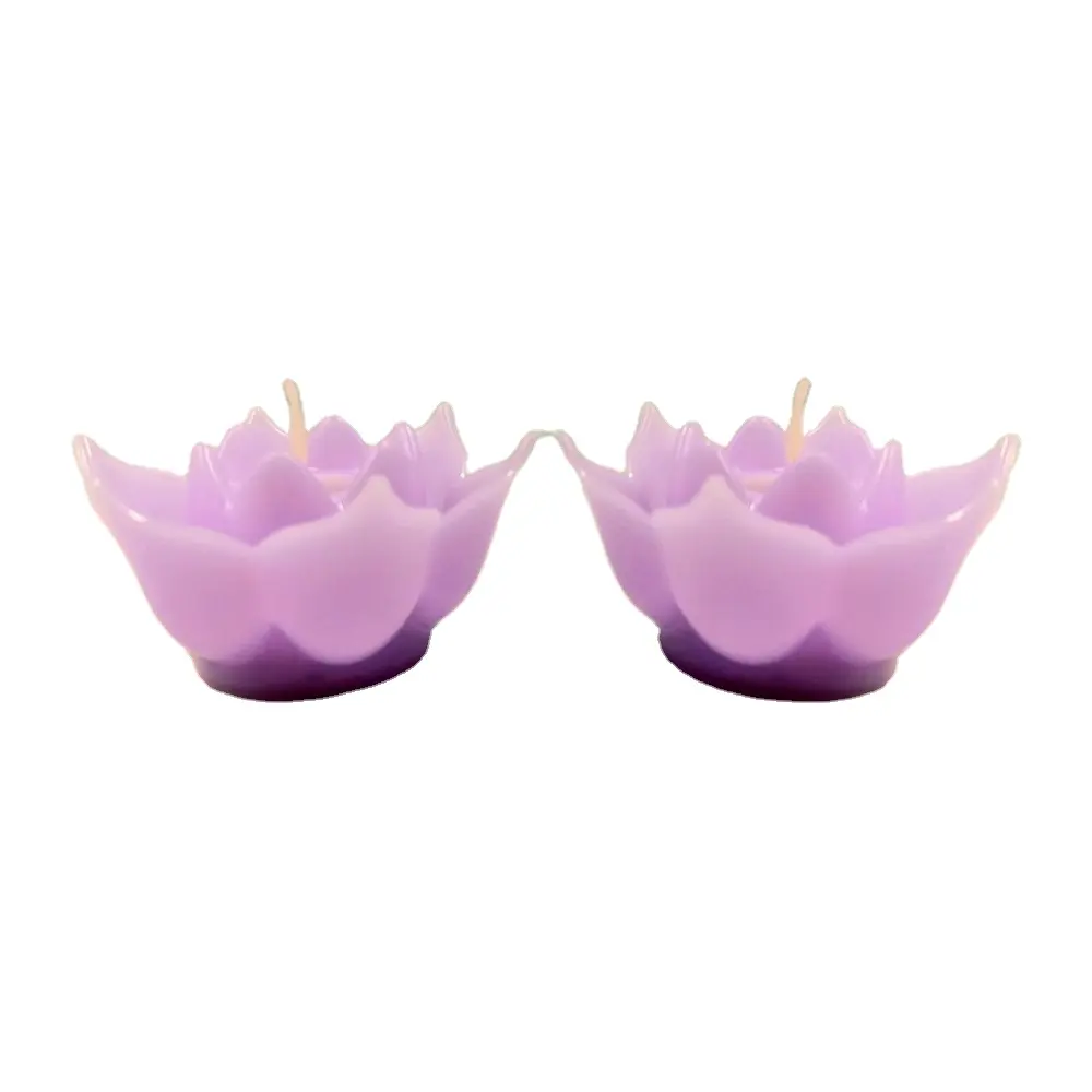 Yeni tasarım led ışık mum/salıncak fitil Lotus çiçeği şeklinde mum ışığı