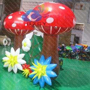 GZCY INFLATABLE, Decoración Inflable para Fiestas Temáticas del País de las Maravillas, Hongo y Flor Inflables con Luces LED, Material de Nailon Oxford, Decoración para Exteriores - Product Image 5
