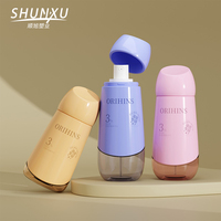 Bouteille de pulvérisation de parfum pour le corps, les cheveux et le soleil en plastique PET vide, vert mat personnalisé, 60, 80, 100 ml, élégante, transparente, pour le maquillage et le visage