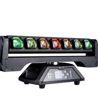 Barre de lumière LED mobile GBR-MB725 7x25W à faisceau pixelisé RGBW 4-en-1 DMX RDM pour scène, discothèque et spectacle