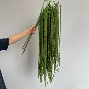 Plantes artificielles suspendues en laine Meng Jie, 30cm-100cm, pour décoration de mariage, extérieur, soie douce, vert pampille - Product Image 2
