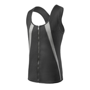 Américain Européen <span class=keywords><strong>Grande</strong></span> <span class=keywords><strong>Taille</strong></span> Hommes Néoprène Abdominal Top Shapewear Corset Zipper Sports Vest Breathable Sweat-Wicking Home - Product Image 3