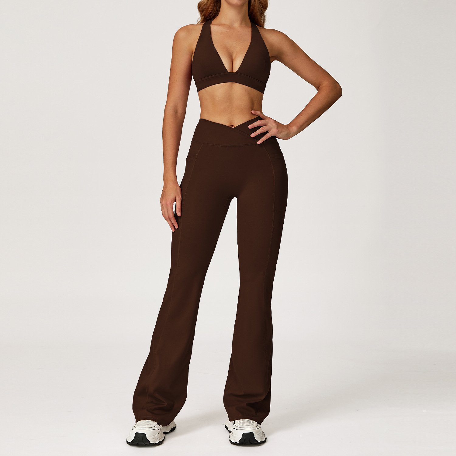 2044 Bra 2030-2 Flare Panties - Coffee