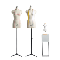 Mannequin de couture professionnel demi-corps féminin, réglable en hauteur, pour la création de patrons et la confection de vêtements