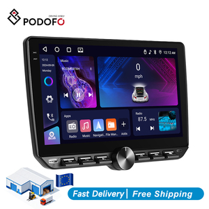 วิทยุติดรถยนต์ Podofo 10 นิ้ว 4+64GB 2din ระบบแอนดรอยด์ 4Core รองรับ Wireless CarPlay และ Android Auto พร้อม GPS WiFi BT FM/RDS EQ GPS - Product Image 1