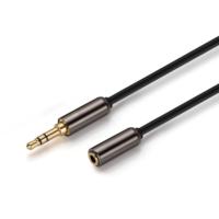 3,5mm Stereo-Audio-Verlängerungskabel mit Vergoldeten Steckern für AUX, MP3, Computer, Auto, Lautsprecher und Kopfhörer