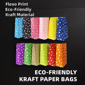 Bolsas de Papel Kraft Reciclables al por Mayor con Asas para Empaque de Alimentos, Opciones de Impresión Personalizada (Digital/Serigrafía) - Product Image 2
