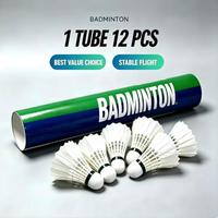 Volants de badminton hybrides légers haute vitesse en plumes de canard pour entraînement professionnel et compétition – Durables et stables