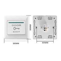 Lector de Teclado RFID de 125khz, Cerradura Eléctrica, Botón de Salida, Sistema de Control de Acceso TCP-IP para Una Puerta, Kit Completo