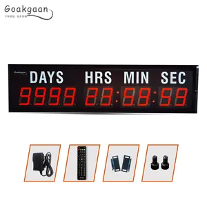 Goakgaan-reloj digital led de pared, cronógrafo de 2,3 ", 10 dígitos, 999, hora, segundo, cuenta atrás