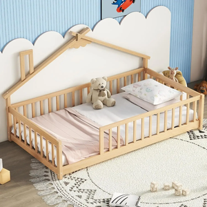Letto per Bambini <span class=keywords><strong>Montessori</strong></span> Personalizzato Colorato in Legno a Forma di Albero Carrozzina Educativa <span class=keywords><strong>Lettino</strong></span> per Neonati - Product Image 5