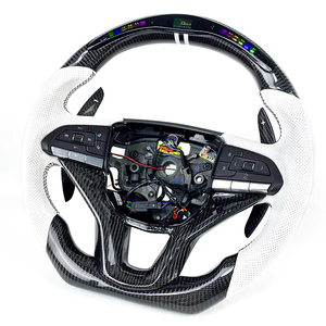 Volant de direction personnalisé pour Cadillac <span class=keywords><strong>Escalade</strong></span>, matériau en fibre de carbone premium avec affichage numérique LED du régime moteur, approvisionnement en gros - Product Image 5