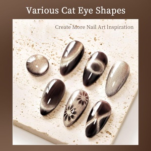 R S Nail 9ml Caramel Brun Café Chat Gel Magnétique Nail Supplies Automne Eau Lumière Cat Eye Gel Vernis Nail Art Vernis - Product Image 6