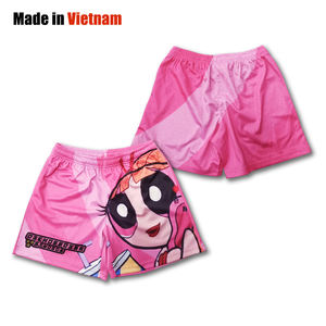 Venta caliente Diseño de logotipo Sublimado Transpirable Ropa deportiva de secado rápido 100% Poliéster Pantalones cortos de tela de secado rápido - Product Image 1