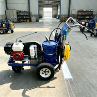 Machine de marquage routier avec pompe 2000 psi pour l'application de peinture épaisse