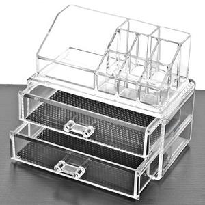 Choice Fun Home Desktop Vanity Drawer contenitore in plastica Store <span class=keywords><strong>Organizer</strong></span> per trucco cosmetico <span class=keywords><strong>trasparente</strong></span> - Product Image 3