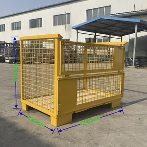 Cage de stockage industrielle pliable en carton pour pulvérisation électrostatique personnalisable - Product Image 1