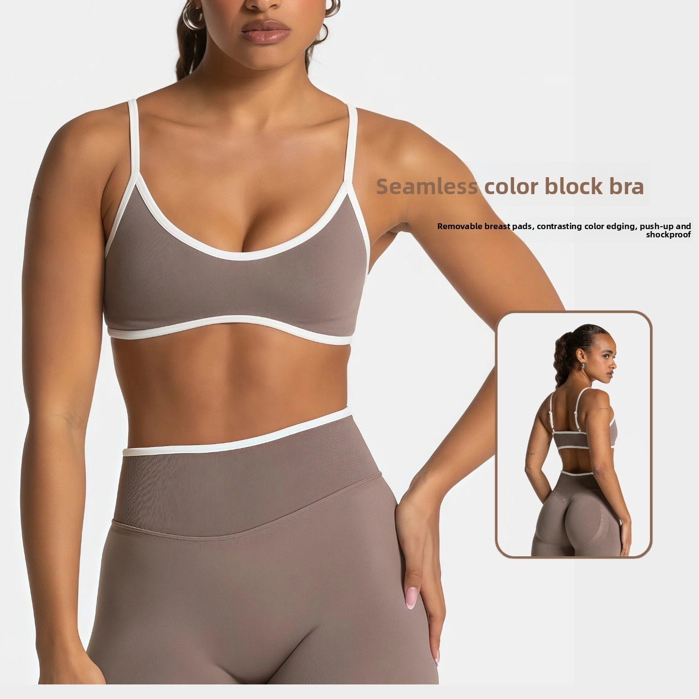 Cross-Border Seamless Crisscross Straps High Support Pullover Sleeveless Camisole Bra Beautiful Back Breathable Sports Yoga