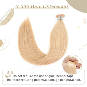 Extensiones de Cabello con Punta en Y, Lisas y Sedosas, Doble Trama, para Salón de Belleza, K.S WIGS, Suministros de Belleza, Se Acepta OEM, Venta al Por Mayor, Queratina, 14-30 Pulgadas - Product Image 2