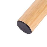 Termos Bambu Stainless Steel HUFA 500ML Laris Manis, Lapisan Dalam 304, Isolasi Termal, Desain Klasik