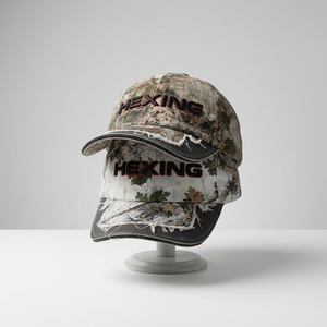Premium <span class=keywords><strong>Luxe</strong></span> Vente en gros Usine OEM Personnalisé Sport Pêche Chasse Extérieur Forêt Camouflage A Frame 6 Panel Country Dad Cap Hat - Product Image 4