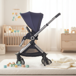 Cochecito de Bebé Tres en Uno con Vista Panorámica, Cubierta Totalmente Cerrada a Prueba de Viento, Cesta de Bebé Práctica, Baypie BP168 Plegable, Carga Máxima de 15 kg - Product Image 3