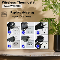 Termostato Wifi con Control Remoto Inalámbrico de Largo Alcance, Función de Control de Parámetros de Temporización para Calefacción Doméstica