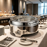 Chauffe-Plat Professionnel 6L en Acier Inoxydable à Chauffage Alcoolisé pour Buffet, Hôtels, Restaurants et Traiteurs – Vente en Gros pour Comptoir