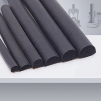 Cinta de Sellado de Espuma EPDM con Cinta Adhesiva, Sellos de Goma de Alta Densidad para Absorción de Impactos y Aislamiento Acústico para Protección de Bordes de Puertas