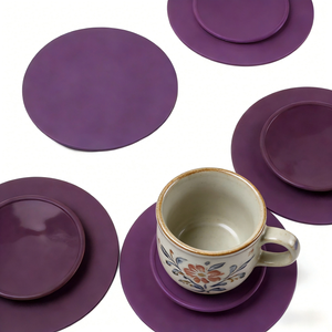 Bols d'alimentation pour bébé en silicone écologique moderne à double face avec ventouse antidérapante anti-chute forte ventouse pour plats et tasses - Product Image 3