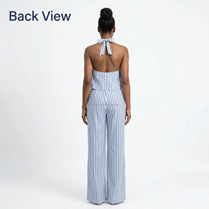 Nouvelle Robe d'été 2026 Tendance pour Femme, Épaules Dénudées, <span class=keywords><strong>Sexy</strong></span>, en Coton Confortable, avec Volants à la Taille et Motifs Rayés Floraux, Idéale pour les Rendez-vous - Product Image 5
