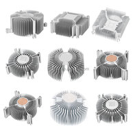 Disipador de Calor de Aluminio Negro de Alta Calidad OEM GLGNET para PC, 40x40mmx11mm/28x28x6MM, para CPU de Raspberry PI