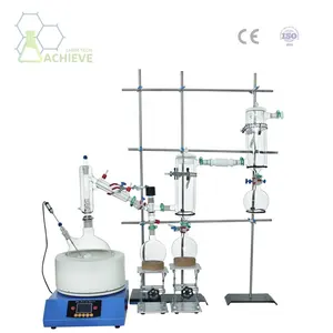 Equipamento De Laboratório Químico Máquina De Destilação Molecular Kit De Destilação De Caminho Curto 2L