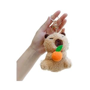 Adorable porte-clés en peluche Capybara, ours super doux en coton PP, idéal pour anniversaire, anti-stress, vente en gros - Product Image 5