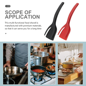 Spatula dan Penjepit Telur 2 in 1 dari Silikon Food Grade untuk Omelet dan Telur Goreng - Product Image 4