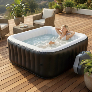 Ensemble de spa gonflable professionnel personnalisé 158cmX158cmX70cm <span class=keywords><strong>avec</strong></span> chauffage, capacité de 3 à 4 personnes, pour une utilisation à la maison ou en extérieur - Product Image 5