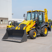 Kraftstoffsparender Liugong 4-Rad-Baggerlader ISO-Zertifizierter Mini-Traktor-Baggerlader zum Großhandelspreis