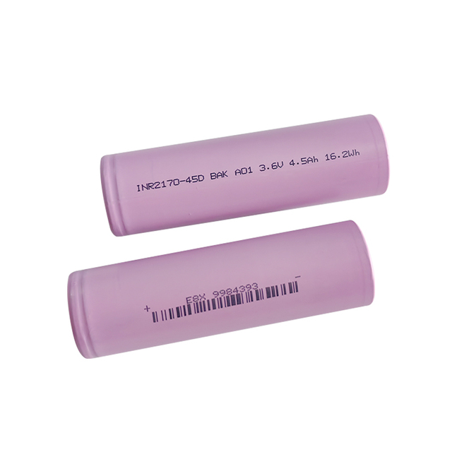 New Arrival Original BAK INR21700 45D 4500mah 60A Discharge 3.7v Li Ion Drone Ebike Lithium Battery