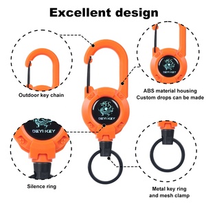 Deyi 6890 Nhiệm Vụ Nặng Nề Kính Thiên Văn Khóa Logo Tùy Chỉnh ID Huy Hiệu Reel Dây Thép Carabiner Đa Chức Năng Huy Hiệu Chủ Sở Hữu Phụ Kiện - Product Image 4