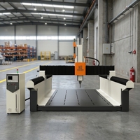 Machine de fraisage CNC 4 axes pour polystyrène lourd, contrôleur Syntec, lit en fonte avec tube Z épais, base soudée, fraisage 5 faces, pièces importées