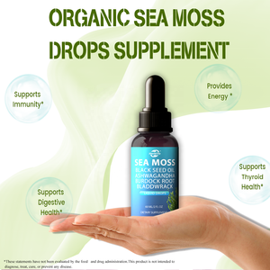 Haccp OEM ODM Gouttes liquides de mousse de mer sans sucre avec huile de nigelle, mousse de mer, ashwagandha, racine de bardane et fucus vésiculeux - Product Image 4